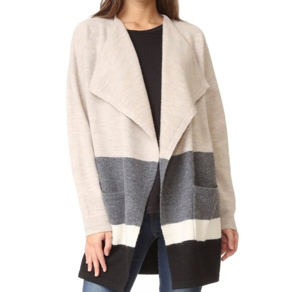 Madewell Meridian Colorblock Sweater Coat - Picture 1 of 6